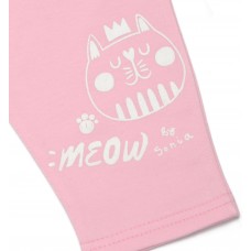6456 Штани відкриті "Meow", колір - світло- рожевий