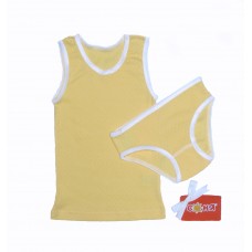 5127 Комплект білизни для дівчинки "Перфорація", колір - жовтий